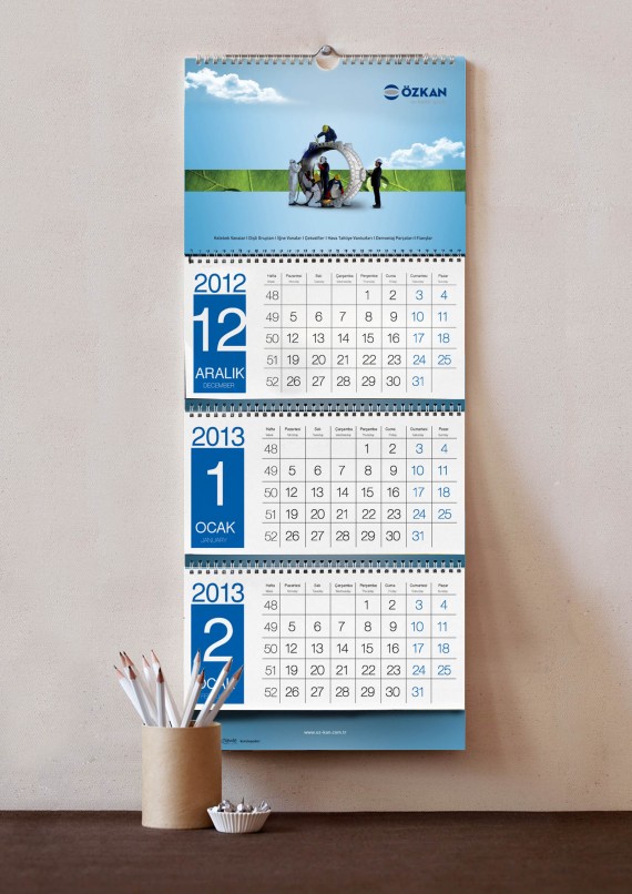 kurumsal takvim tasarımı gemici takvimi promosyon